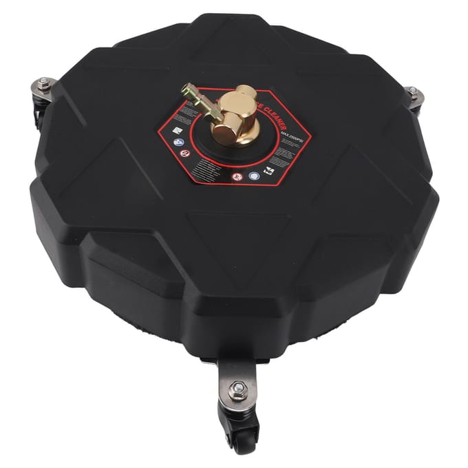 Nettoyeur de surface à pression 13 pouces 2500 PSI Raccord rapide 1/4 pouce avec roues Rallonge Surface à pression black