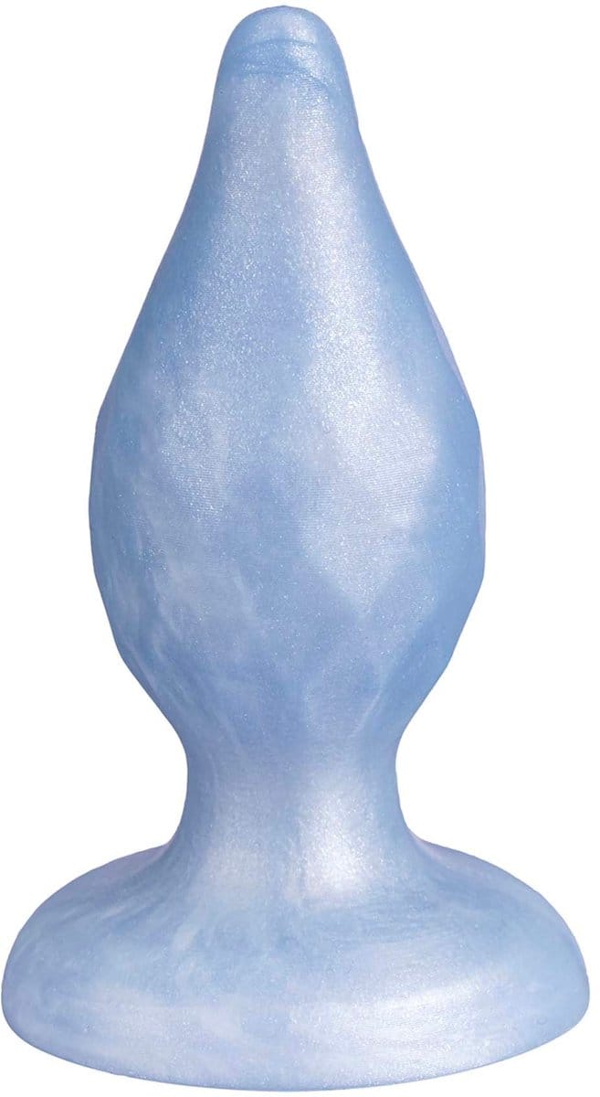 SILEXD - Diamond - Thermoreactieve Siliconen Buttplug - 9.2 cm x 3.6 cm - Lichtblauw