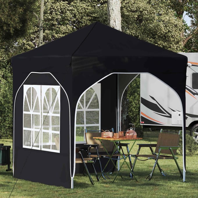 vidaXL - Pop-up - Feesttent - 192 - x - 192 - x - 245 - cm - Antraciet