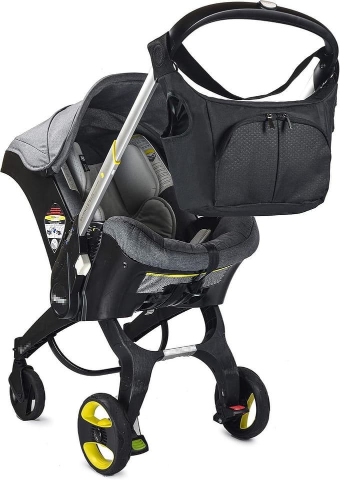 Baby Organizer Tas - Luier Tas - Kinderwagen Accessoire - Universeel Compatibel - 454 g - Zwart