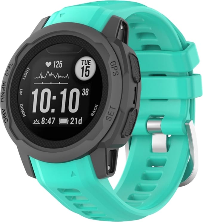 Siliconen bandje - geschikt voor Garmin Instinct 2S - mintgroen