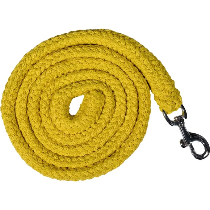 HKM - Touw GlowLine met Karabijnhaak - Geel - 180 cm