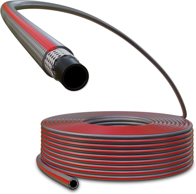 PVC Tuinslang - Flexibele Waterslang - Tuin Watering - Knikvrije 3-laags Constructie - 50 Meter 3/4" - Grijs