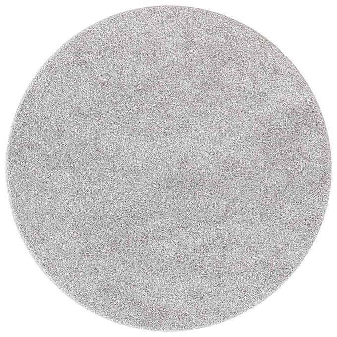vidaXL - Antislip - Shaggy - Tapijt - Grijs - 90 - x - 90 - cm - PP