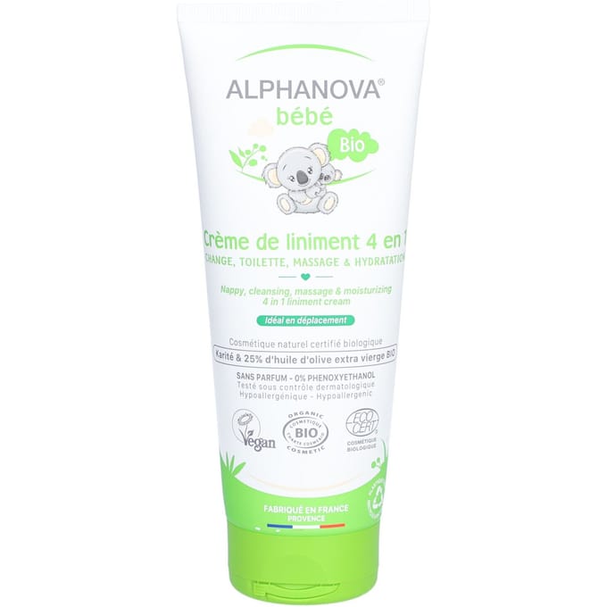 Alphanova Baby Verzorgingscrème 4-in-1 200 Balsem
