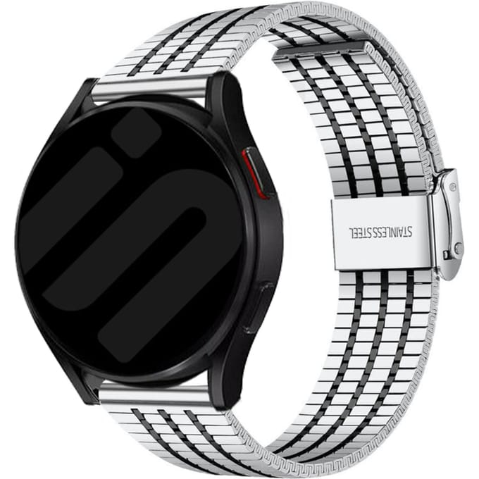 Huawei Watch GT 5 - 46mm roestvrij stalen band (zilver/zwart)