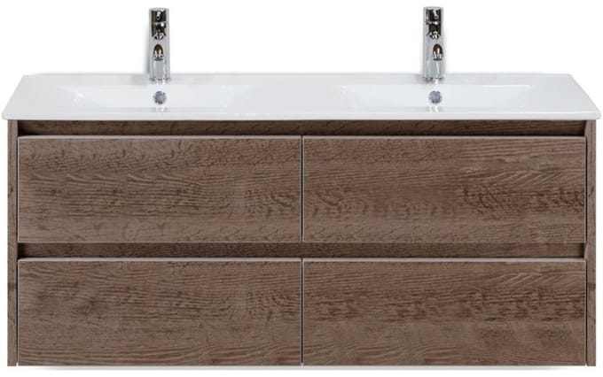 Dante Badmeubelset 120 cm - Tabacco - Keramische Wastafel Wit Enjoy