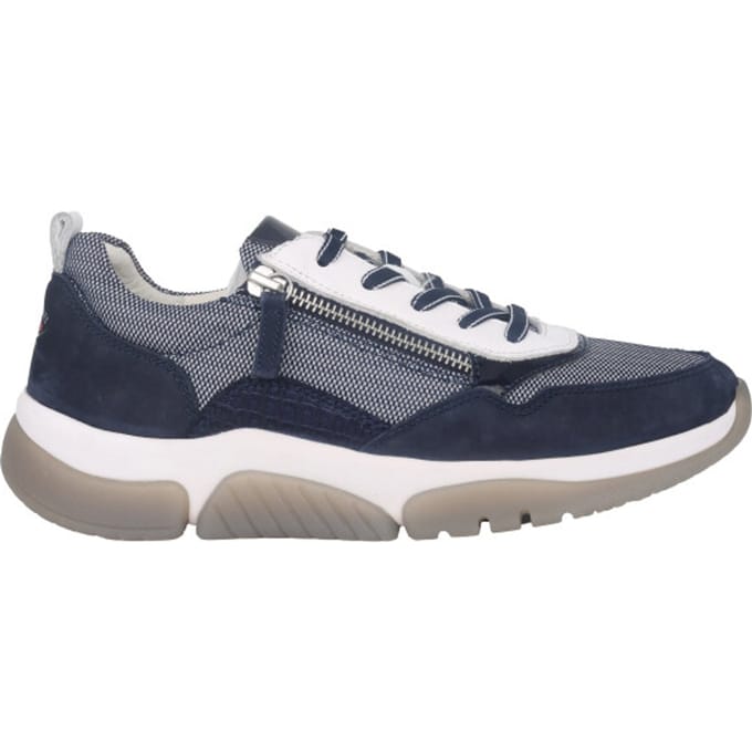 Gabor rollingsoft sensitive 66.938.46 - dames rollende wandelsneaker - Blauw - maat 38.5 (EU) 5.5 (UK)