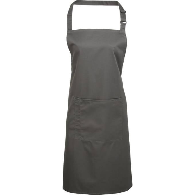 Premier Dames/Dames Kleuren Bipschort Met Zak / Werkkleding (Donkergrijs)