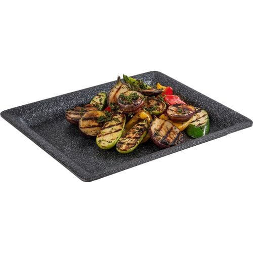 GGM Gastro (6 Stück) GN-Tablett 1/2 - FROSTFIRE - Aluminium - Höhe: 30mm - Grau