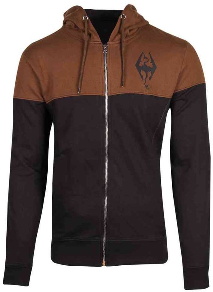The Elder Scrolls V: Skyrim - The Dragon Vest met capuchon - M - Bruin/Zwart