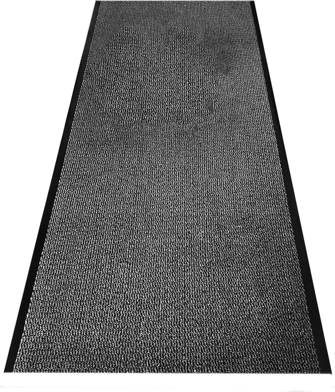 JYG Droogloopmat Enter Grijs 120x350cm - Snijdbaar - 2 Zijden Afgewerkt