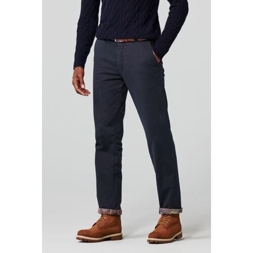 Meyer Broek Bonn Thermal Fine Twill Cotton Subtle Stretch Navy / male