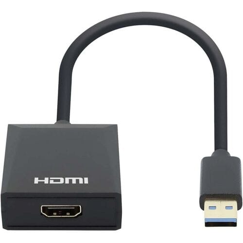 Manhattan USB 3.2 Gen 1 (USB 3.0) Adapter [1x USB 3.2 Gen 1 stekker A (USB 3.0) - 1x HDMI-bus] 153690 15 cm