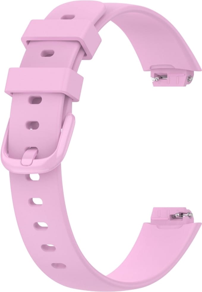 Siliconen bandje - geschikt voor Fitbit Inspire 3 - maat S/M - roze