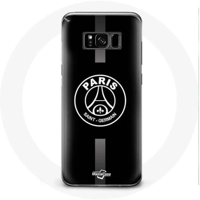 Coque - PSG - Samsung Galaxy S8 - Logo Jordan - Souple - Sportif - Gris/Noir gris