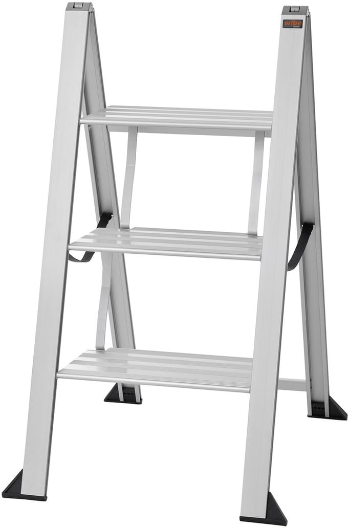 W.steps Vikingstep Maxi de geniaal plat opvouwbare opstap / huishoudtrap - het grootste model