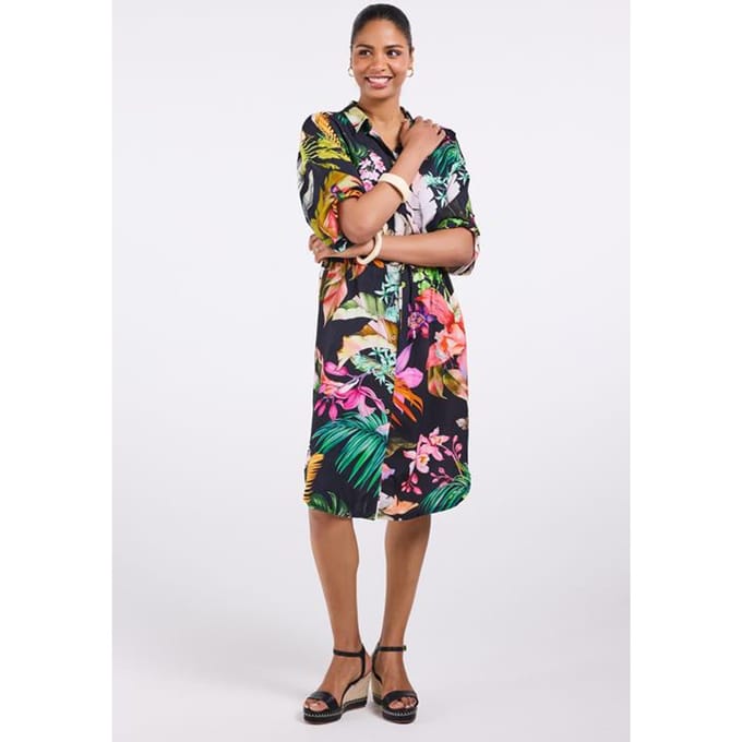 DIDI Dames Tuniek Charma Black Azore print maat 46