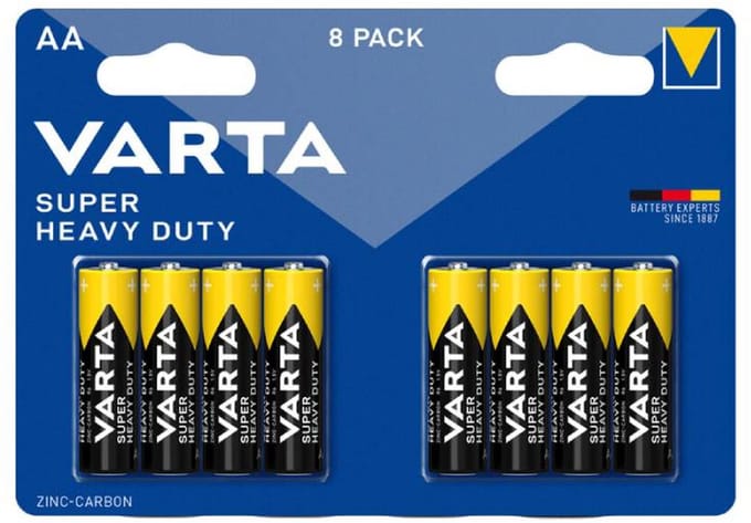 Varta QA0703A Batterij AA per 8 blister