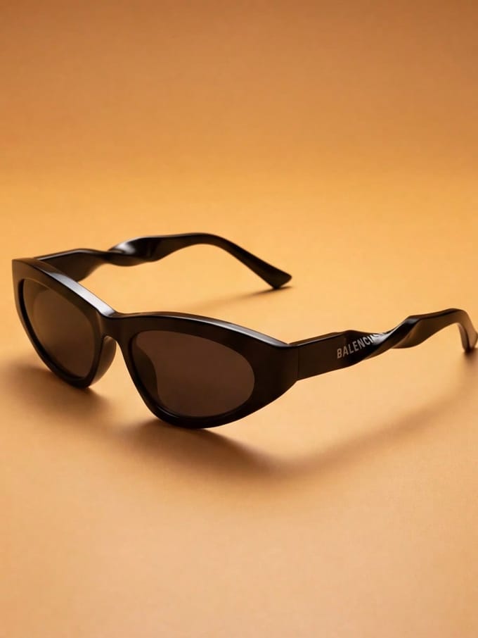 Balenciaga BB0207S-001 54 Unisex Zonnebril zwart