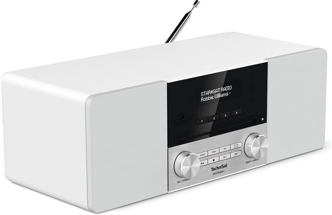 Compacte Stereo DAB+ Radio met CD Speler, Bluetooth en USB - 20W RMS