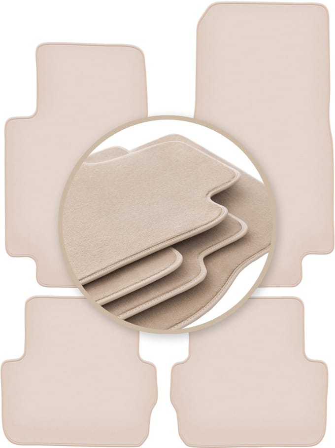 PREMIUM beige matten voor: Jaguar S-Type X204 sedan 2002-2008