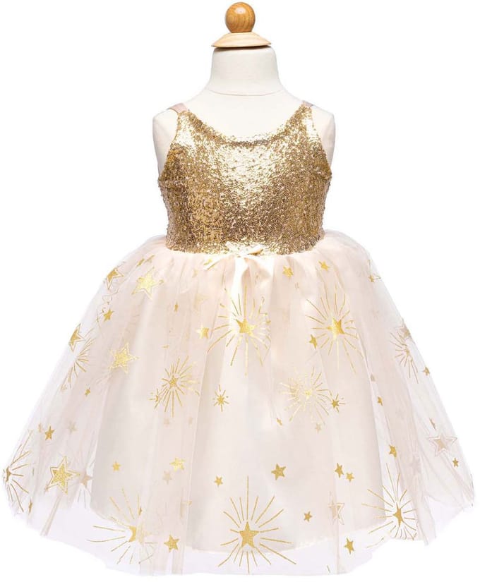 Gouden Glam Feestjurk - 5-6 Jaar