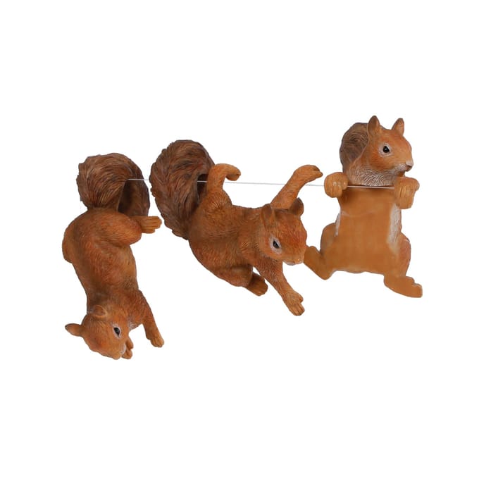 Sculptuur squirrel sam 3 assorti 6,5x6x12,5 cm