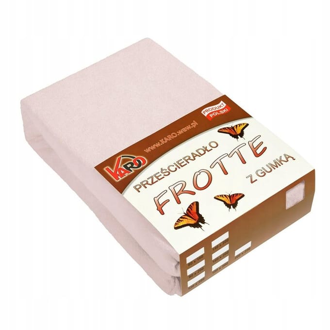 Hoeslaken Frotte met Elastiek 200x220 Roze KARO