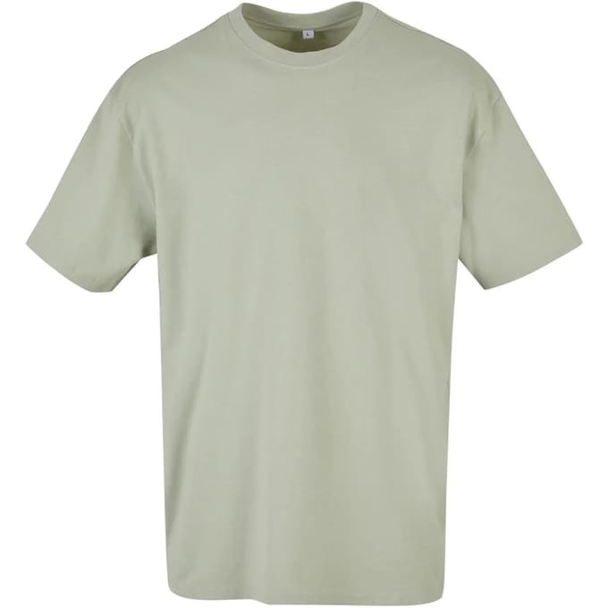 Build Your Brand - Heavy Oversized T-Shirt - Soft Salvia maat XL