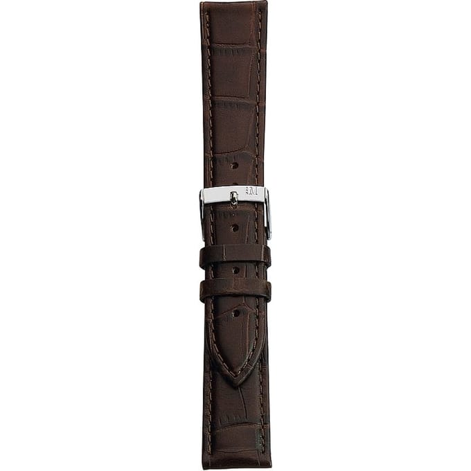 Morellato PMX032BOLLE IG Horlogebandje - Leer - Donkerbruin - 14 mm