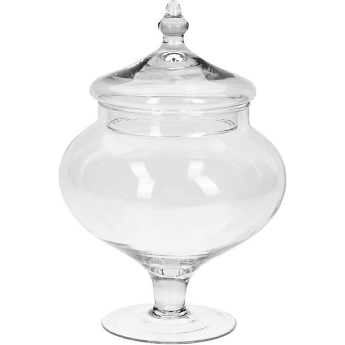 Bocal en Verre sur Pied pour Biscuits 2L