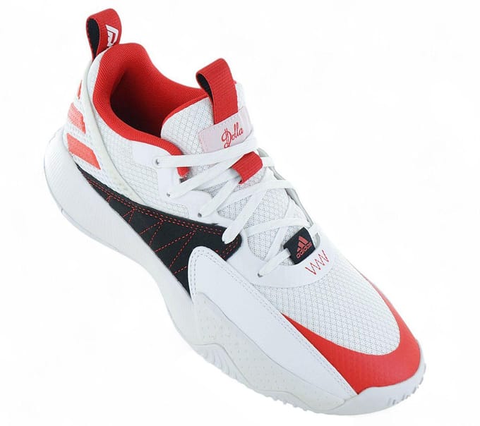 Dame gecertificeerde basketbalschoen voor heren, cloudwit/levendig rood/dash grijs