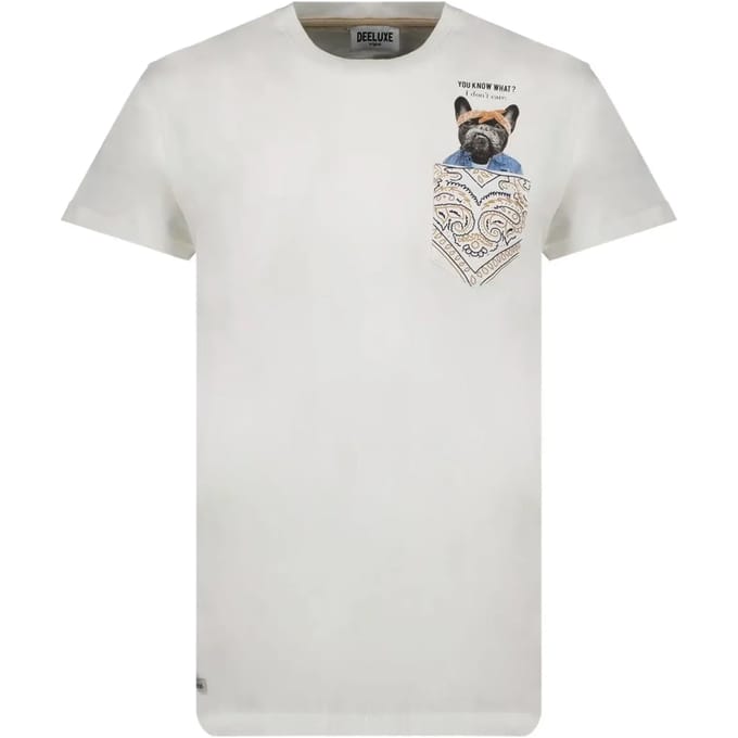 DEELUXE Fancy T-shirt met zakPEPITO Natural