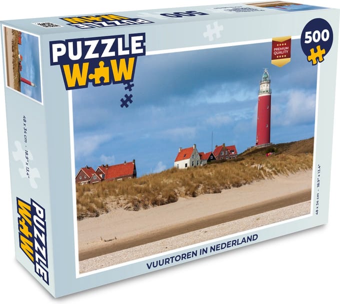 Puzzel Vuurtoren in Nederland - Legpuzzel - Puzzel 500 stukjes