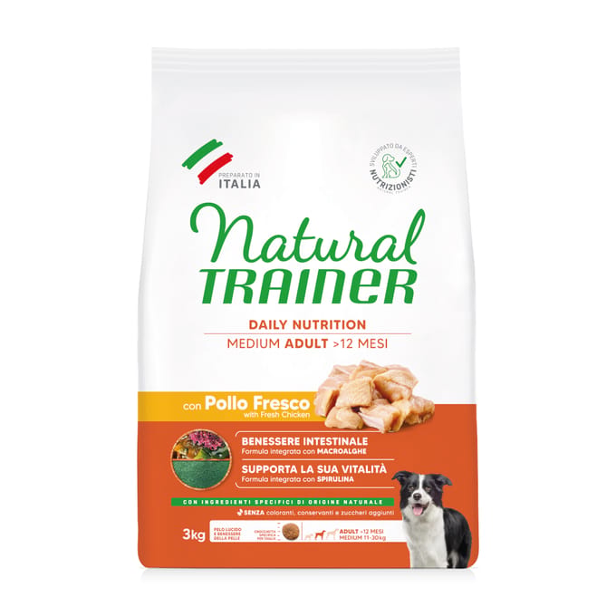 Natural Trainer Adult Medium met Kip - 3 kg