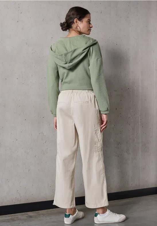 Papertouch broek met rechte pijpen