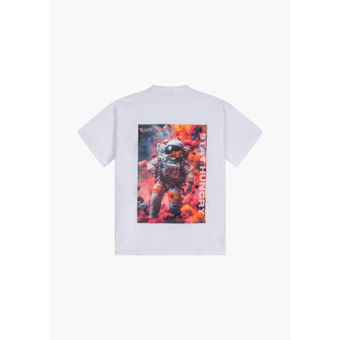 Black Donkey Space explorer t-shirt i white