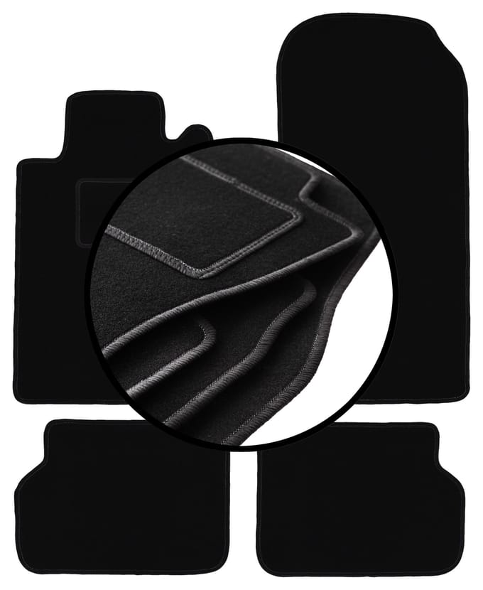Complete set veloursmatten voor: Mercedes CL W140 coupé (1991-1998)