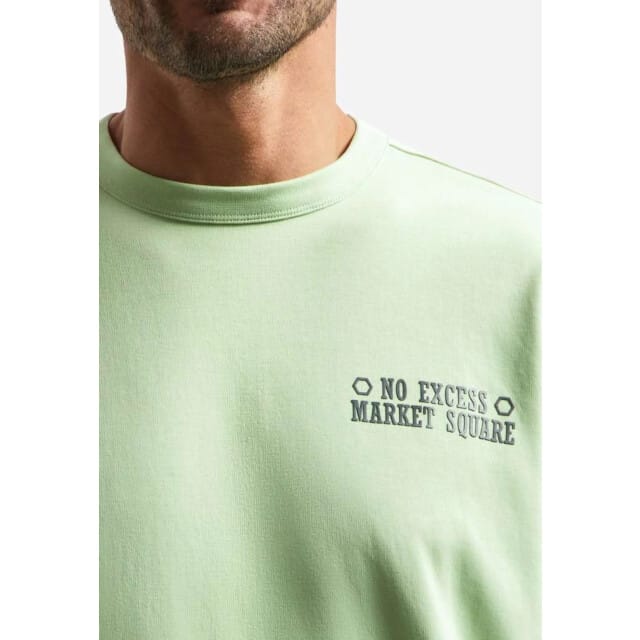 No Excess T-Shirt Crewneck Solid Heavy Interlock Green  L