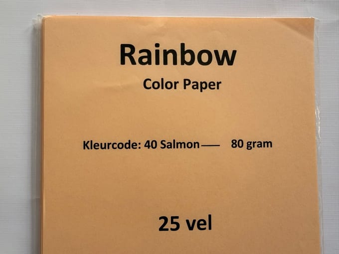 Rainbow Kl-40 zalm 25 vel 80 gram papier