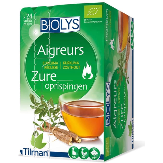Biolys Kurkuma-Zoethout Kruidenthee 24 Zakjes