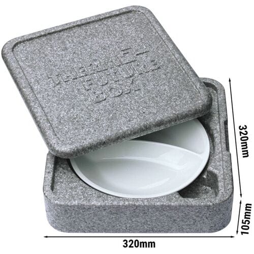 (20 stuks) THERMO FUTURE BOX Thermobox PLATTER - Grijs