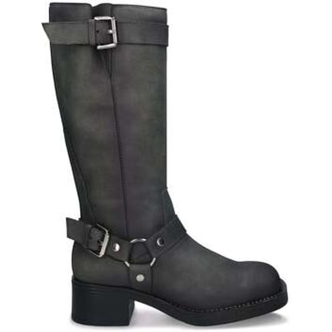 Laarzen Nae Vegan Shoes Vegan Motorlaarzen voor Dames Ruby Grijs