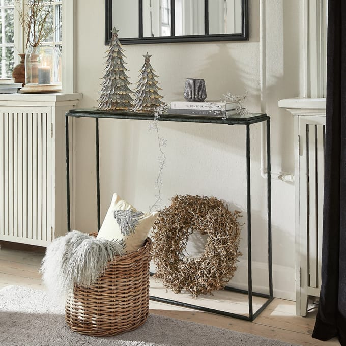 LOBERON Sidetable Moonvale zwart/helder