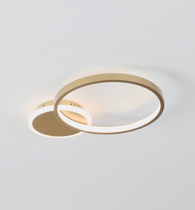 EGLO LED plafondlamp Gafares, goud, aluminium, 41 cm afstandsbediening CCT