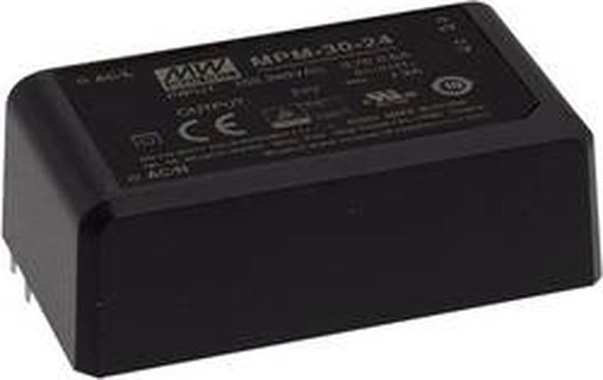 Mean Well MPM-30-24ST AC/DC-printnetvoeding 24 V/DC 1.3 A