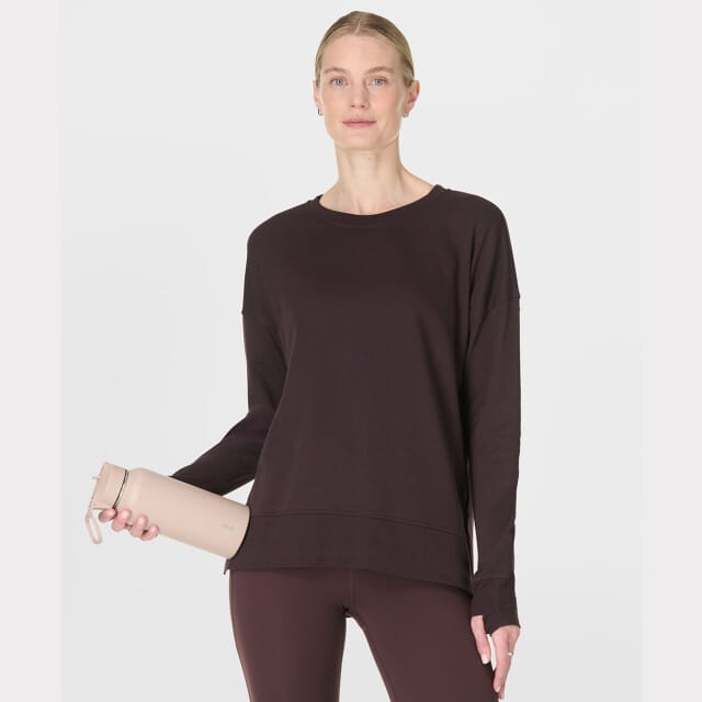 Sweaty Betty After Class Longline Sweatshirt BRUIN - Maat M