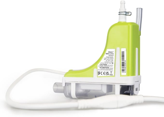 Aspen Mini Lime Silent+ 16dB - Condenspomp Airco - Complete Set met Leidinggoot