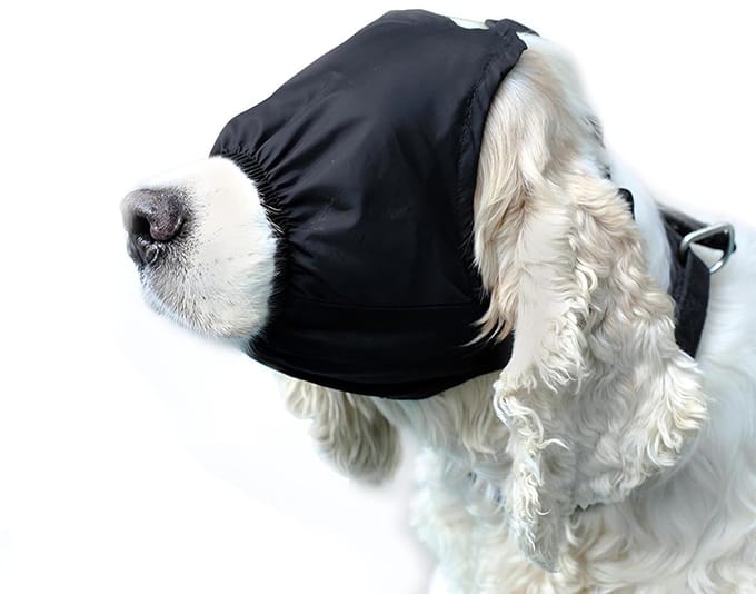 Kalmerend hondenoogmasker - vermindert angst en autoziekte - 1 stuk - nylon